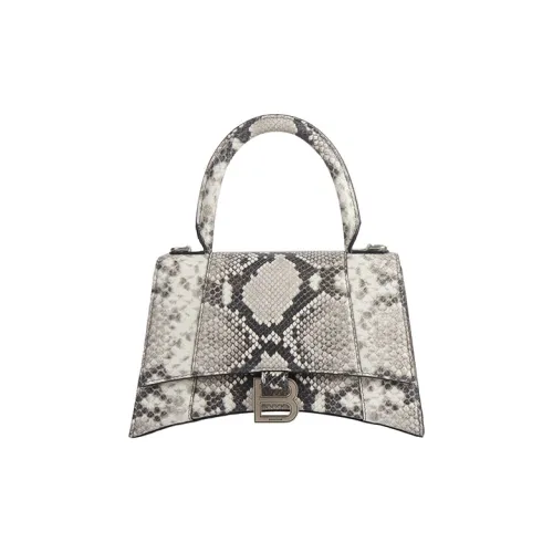 Balenciaga Hourglass Python Узор Коровья кожа Сумка Hourglass Портативные Сумки через плечо Маленькая Сумка через плечо