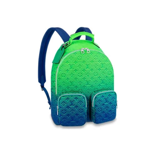 LOUIS VUITTON Tribute To Virgil Кожа Ручной Рюкзак Мужской Неон Градиентный