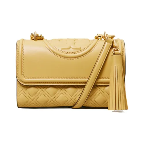 Tory Burch Fleming Кожа Сумка через плечо Маленькая Женская Желтая