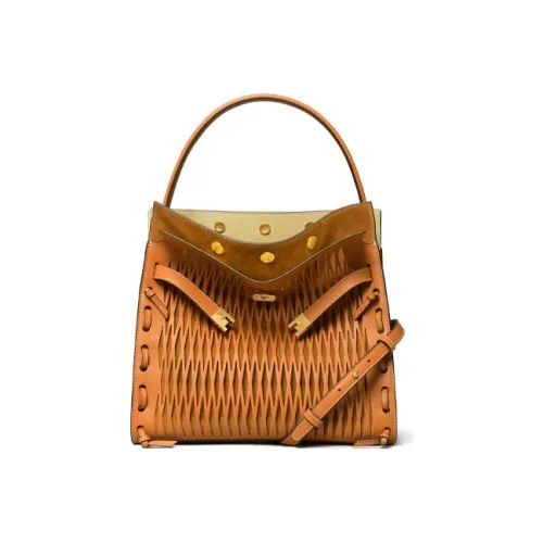 TORY BURCH Lee Radziwill Коровья кожа Сумка на одно плечо Женская Коричневая