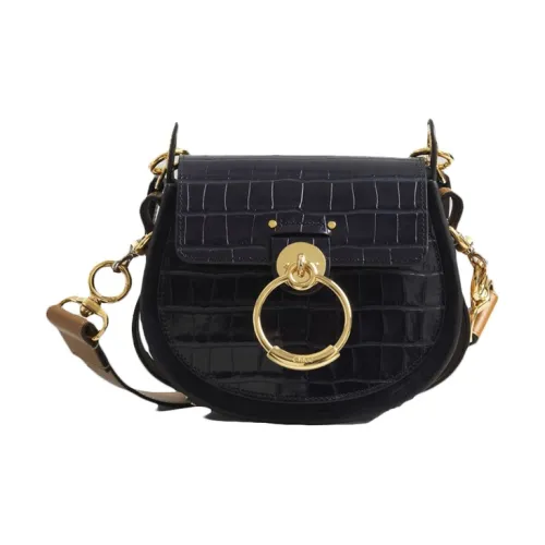 Chloe Chloé сумки Телячья кожа Сумка через плечо сумка через плечо Маленькая Женская Черная