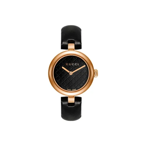 GUCCI Diamantissima Женские часы с кварцевым механизмом черный циферблат