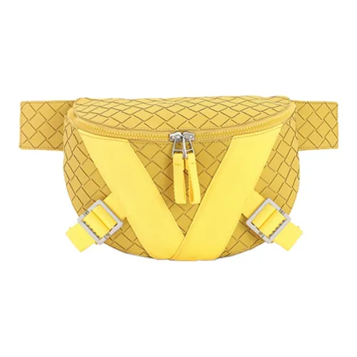 Bottega Veneta Полиуретан Ремень Монетница Мужской Желтый