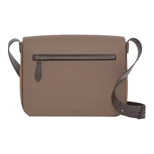 Burberry Кожа Курьерская Сумка Сумка на Плечо Мужская Коричневая