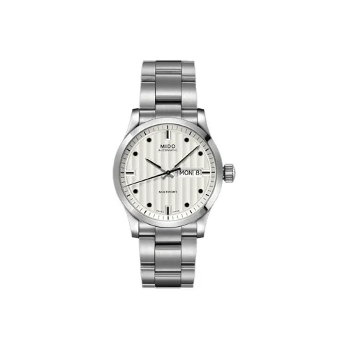 MIDO Helm Автоматический Механический Часы Мужские Циферблат 38 мм Серебристый Корпус Нержавеющая Сталь Ремешок Нержавеющая Сталь