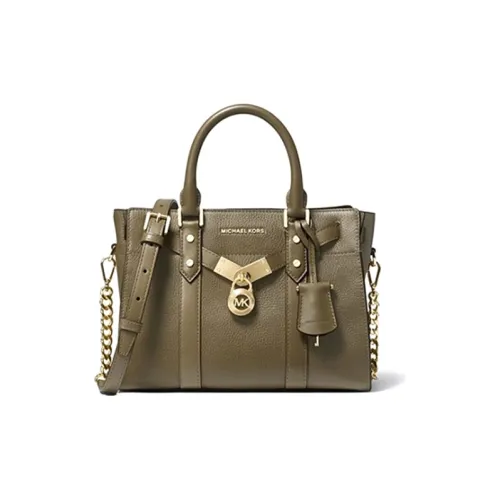 MICHAEL KORS MICHAEL KORS Handbag Collection Nouveau Hamilton Коровья кожа Сумка Маленькая Женская Армейский зеленый