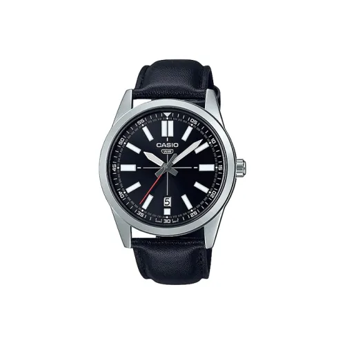 Коллекция часов Casio Standard Series для мужчин с указателем времени кварцевый механизм кожаный ремешок