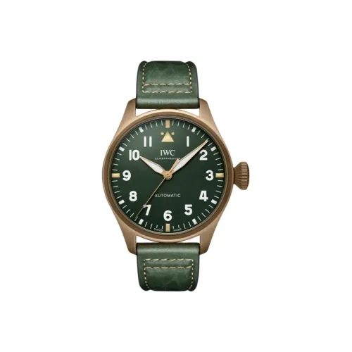 IWC Автоматический Механический Часы Мужской Pilot Collection 43 мм Зеленые