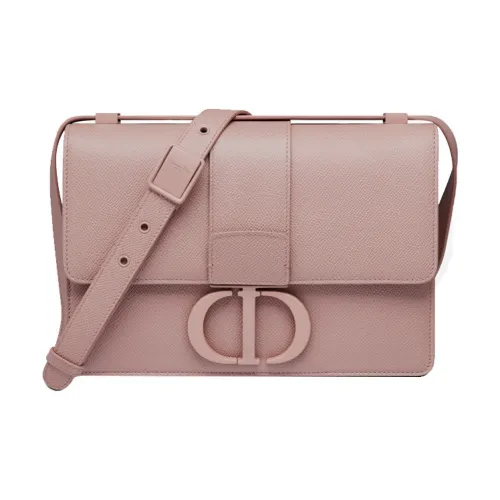 DIOR 30 Montaigne Матовый Коровья кожа Крупнозернистая текстура Сумка через плечо Женская Светло-розовая