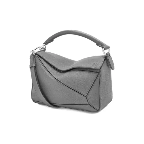 LOEWE Пазл Телячья кожа Геометрический Пазл Сумка Сумка через плечо Сумка Женская Серый