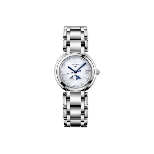 LONGINES Heart Moon Collection Кварцевый механизм Женские часы Часы 30,5 мм Мать жемчуга Циферблат