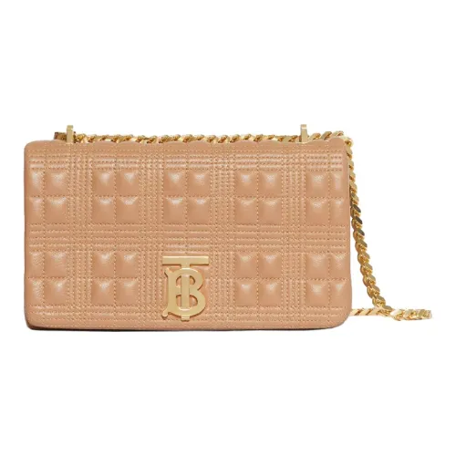 Burberry Lola Сумка из овечьей кожи Сумка через плечо Сумка на плечо Женская CAMEL Светло-золотая