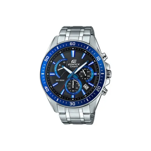 CASIO EDIFICE Ocean Heart Кварц Механизм Нержавеющая Сталь Ремешок Часы Мужские Синий Циферблат