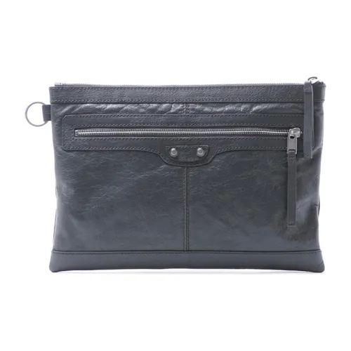 Balenciaga Sheepskin Clutch Large Men's Gray Баленсиага Шипкин Клатч Большой Мужской Серый