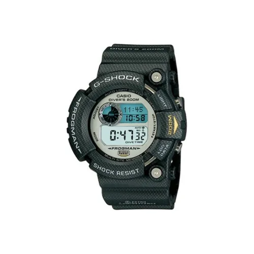 CASIO г Shock FROGMAN Collection Часы Кварцевый механизм Смольный ремешок Часы Мужские Циферблат Синий GW 201NT 1JF