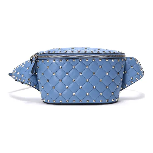 Valentino Sheepskin Crossbody Bag Women's Light Blue