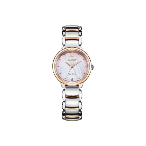 CITIZEN Светильник Кварцевый механизм Женские Экология Drive Collection Часы 28 мм Жемчужная раковина Цвет