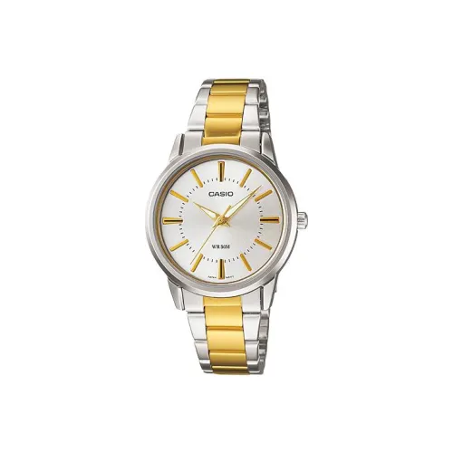 CASIO Кварцевый механизм нержавеющая сталь ремешок унисекс белый циферблат