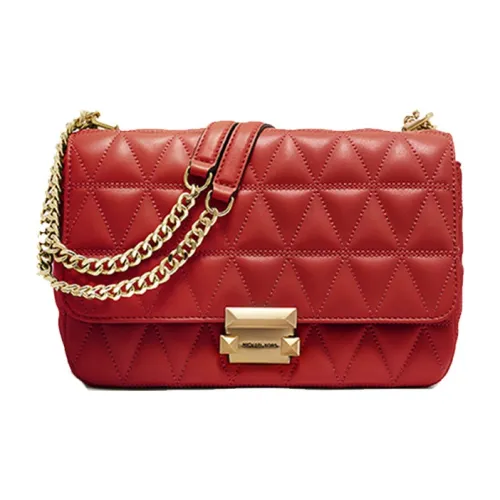 MICHAEL KORS Sloan Овчина Сумка через плечо Большая Женская Терракотовый Красный