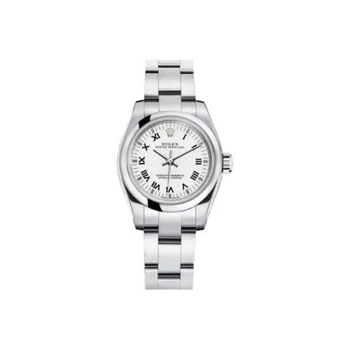 ROLEX Автоматический Механический Movement Женские Oyster Perpetual Часы Белый