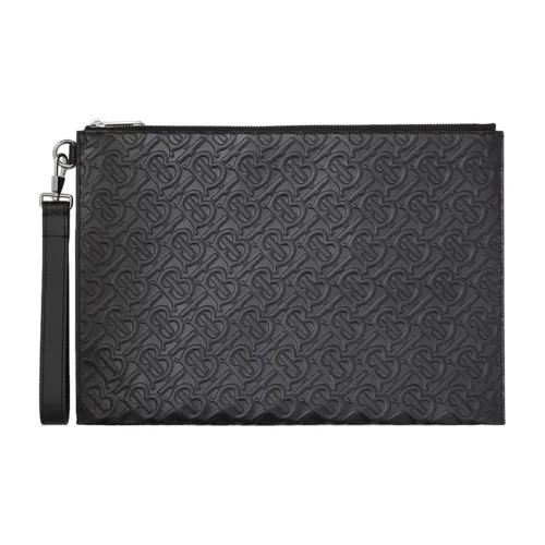 Burberry Кожа Клатч Мужской Черный