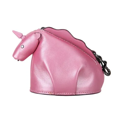 COACH Кожа Монетница Женская Розовая