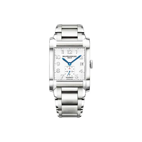Baume & Mercier Автоматический Механический Механизм Мужские Часы Hampton Collection 45мм*32,3мм Серебряные