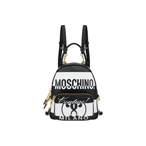 MOSCHINO Рюкзак из коровьей кожи женский черный