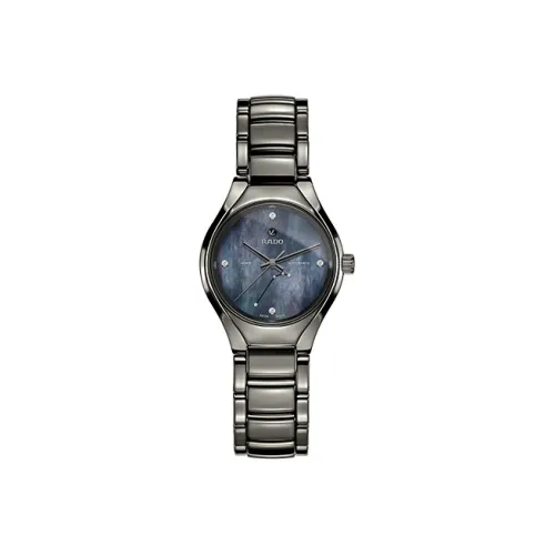 RADO Realme Collection Автоматический Механический Механизм Женские Часы 30MM Синий Циферблат Керамические Оправа Керамический Ремешок