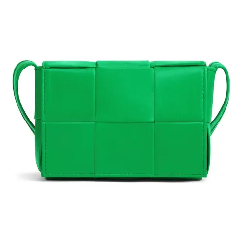 Bottega Veneta с телячьей кожей Small Block маленькая квадратная сумка сумка через плечо мини мужская попугай зеленый