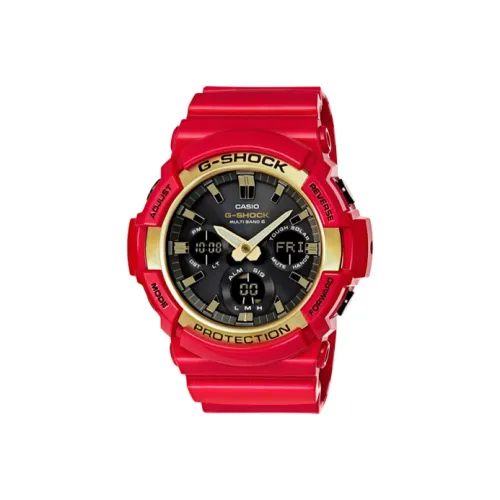 CASIO G Shock Classic Collection Солнечный механизм Смольный ремешок Часы Мужские Черный циферблат GAW 100CX 4A