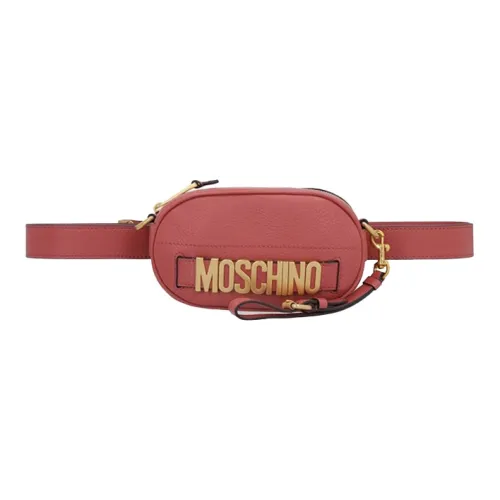 MOSCHINO Кожа Бананка Женская Красно-Коричневая