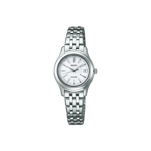 SEIKO DOLCE Collection Солнечный кварцевый механизм часы с ремешком из нержавеющей стали женские часы белый циферблат