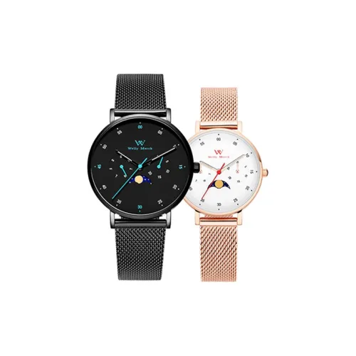 Welly Merck Кварцевый механизм Унисекс Часы Белый циферблат 022M+022L