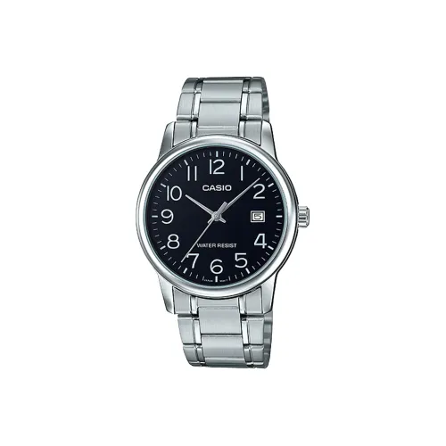 CASIO Кварцевый механизм Мужские часы серии Standard, черный