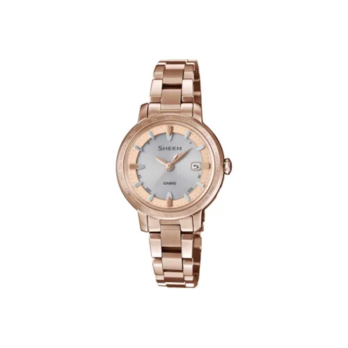 CASIO SHEEN Кварцевый механизм Часы Женские Серый циферблат