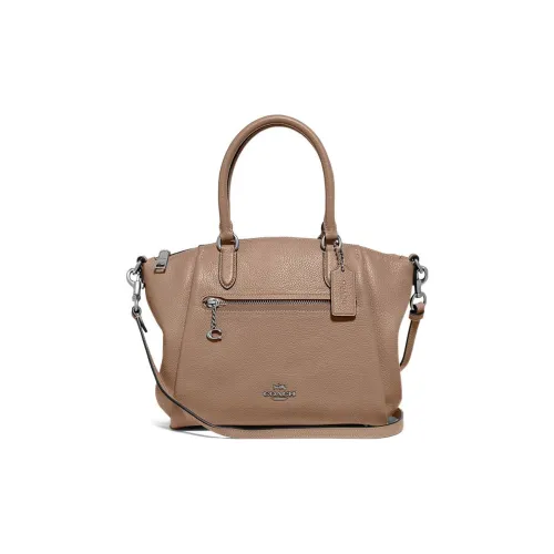COACH Elise Кожа Сумка через плечо Сумка Средний Женская Телесного цвета