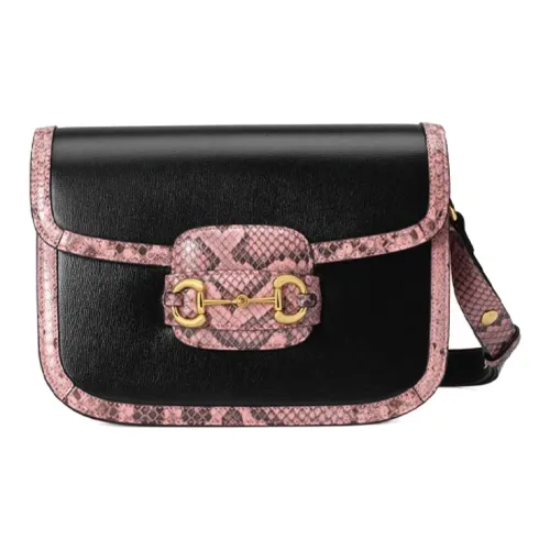 GUCCI Horsebit 1955 Кожа Седло Сумка Сумки через плечо Сумка на плечо Маленькая Женская