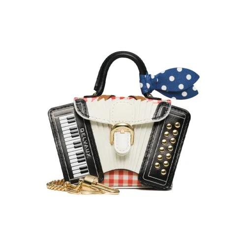 Delvau Brillant Коровья кожа Сумка Мини Унисекс Айвори Белый