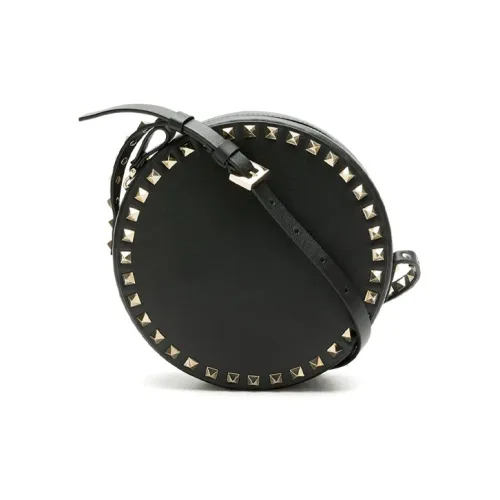 Valentino Rockstud Сумка через плечо из телячьей кожи Женская Черная