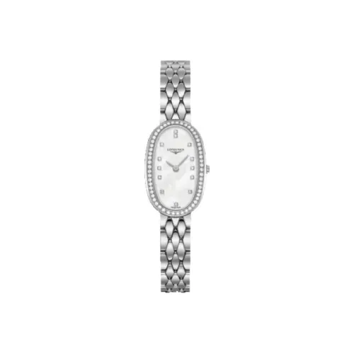 LONGINES Round Dance Collection Кварцевый механизм Женские часы 18,9*29,4 мм Мать жемчуга Циферблат часов