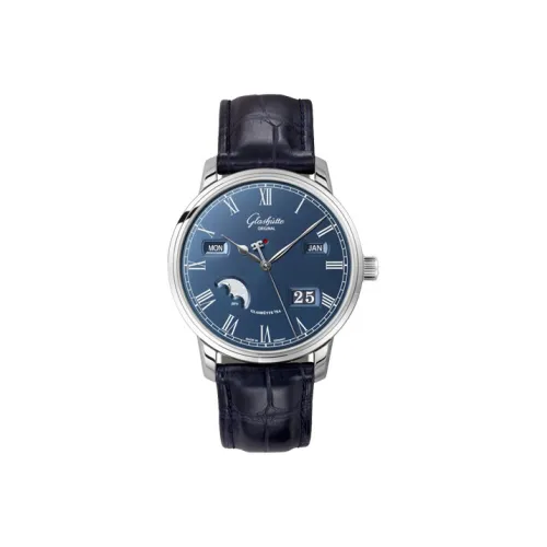 GLASHUTTE ORIGINAL Representative Collection Автоматический механический механизм Мужские часы Часы Синий циферблат