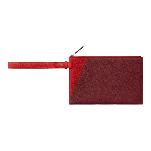 HERMES Cabavertige Коровья кожа Клатч Мужской Caucasian Красный Hermès Красный Сердце Красный