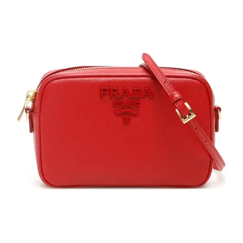 PRADA Кожа Camera Сумка Сумка через плечо Женская Красная
