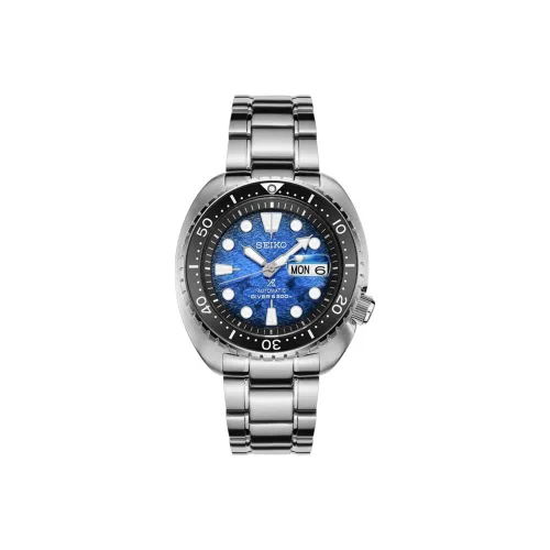 SEIKO Prospe Collection Механический механизм часы с синим циферблатом ремешок из нержавеющей стали мужские часы SRPE39K1