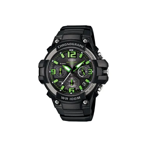 CASIO Платье Кварц Механизм Смольный Ремешок Часы Мужские Черный Циферблат