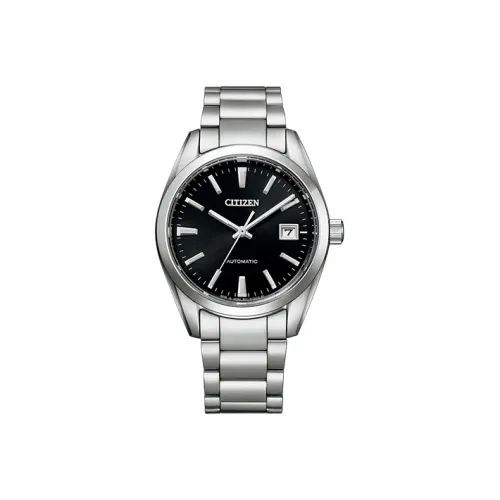 CITIZEN Автоматический Механический Механизм Нержавеющая Сталь Ремешок Часы Мужские Черный Циферблат NB1050 59E