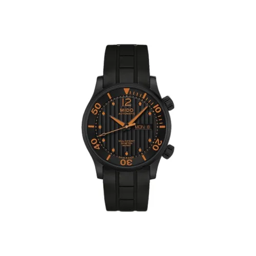 MIDO Автоматический Механический Механизм Мужские Часы Helm 42 мм Черные