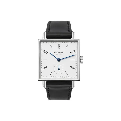 NOMOS Ручной механизм Женские часы 29,5 мм Белый циферблат Нержавеющая сталь Корпус Кожаный ремешок