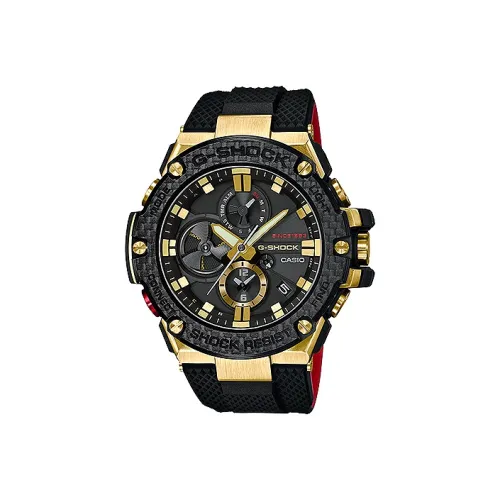 CASIO Солнечный Кварцевый Механизм Часы Мужские Черный Циферблат